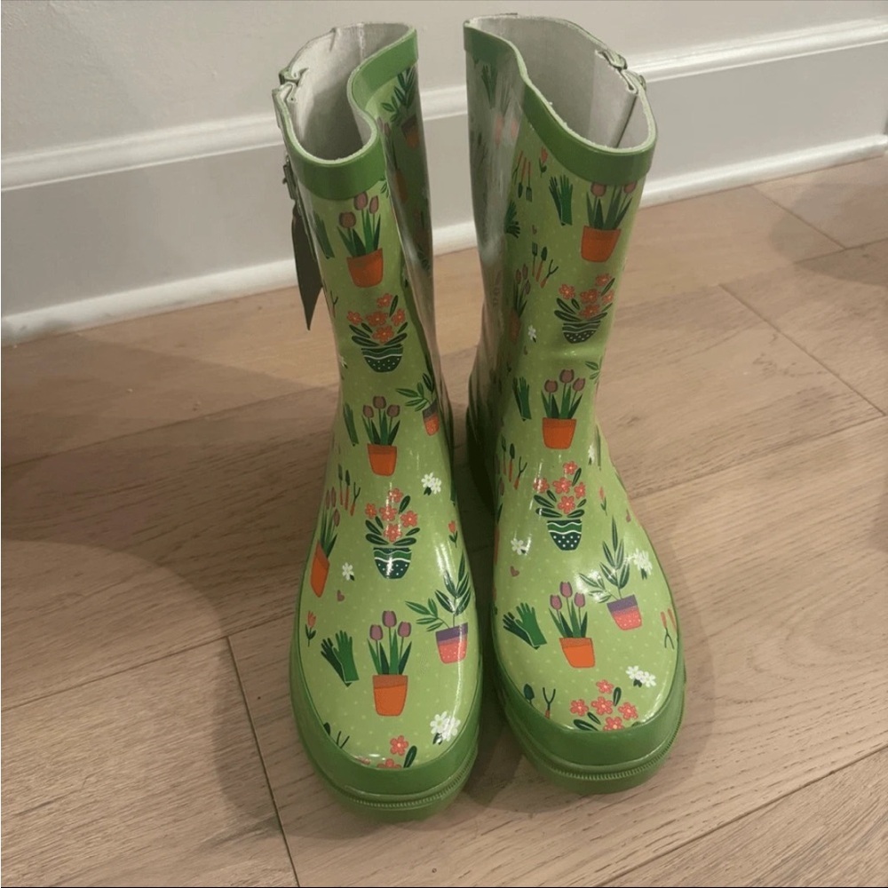 Western Chief Women's Mid-Height Waterproof Rain Boots, Garden Days Size 9 NWT - Picture 2 of 7